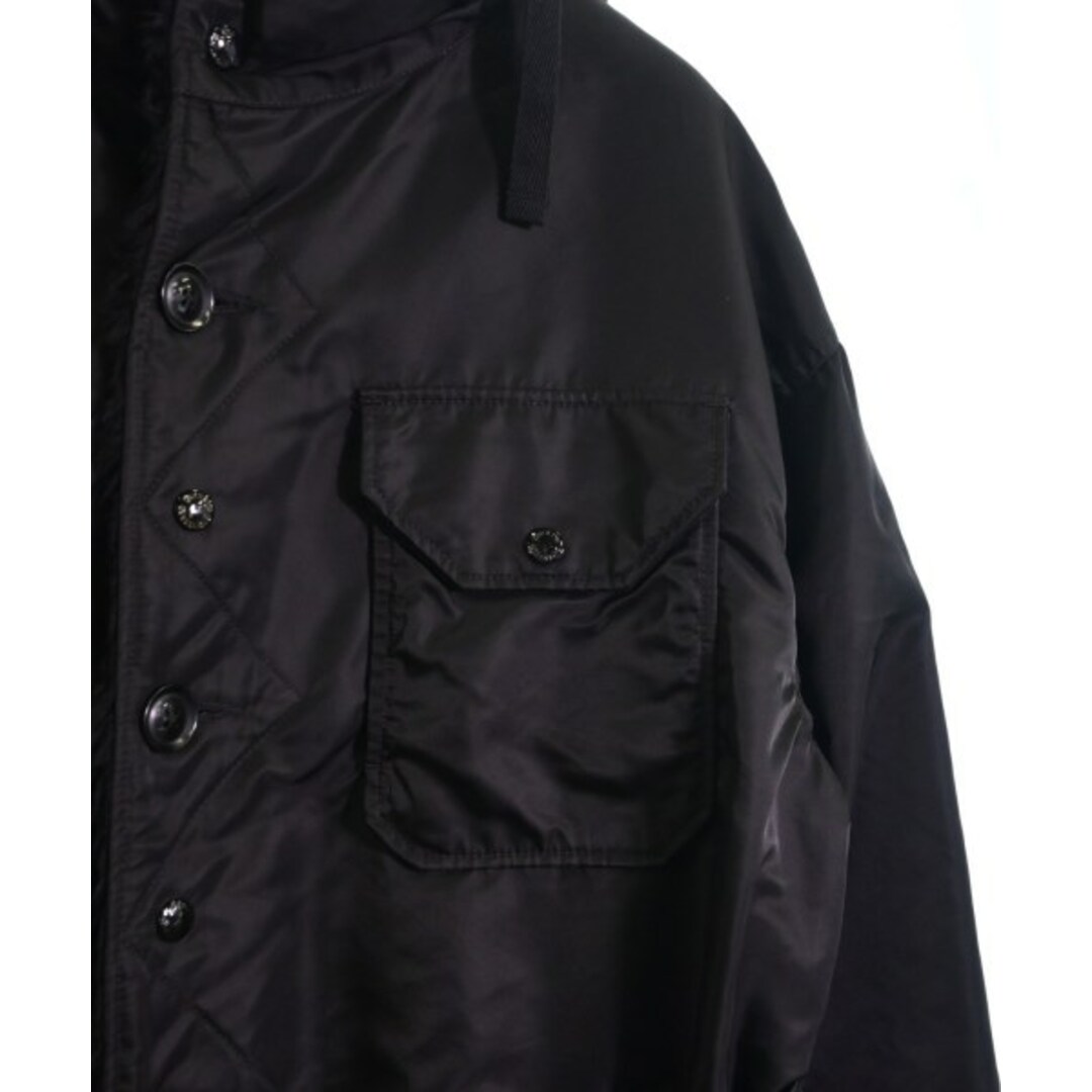 Engineered Garments(エンジニアードガーメンツ)のEngineered Garments モッズコート M 黒 【古着】【中古】 メンズのジャケット/アウター(モッズコート)の商品写真