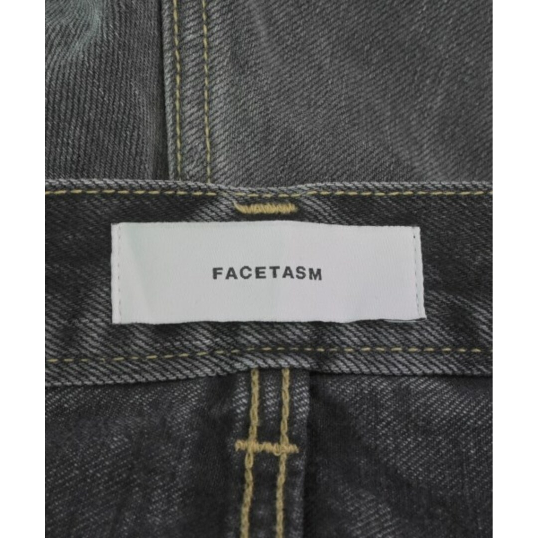 FACETASM(ファセッタズム)のFACETASM ファセッタズム ショートパンツ 1(XXS位) 黒(デニム) 【古着】【中古】 メンズのパンツ(ショートパンツ)の商品写真