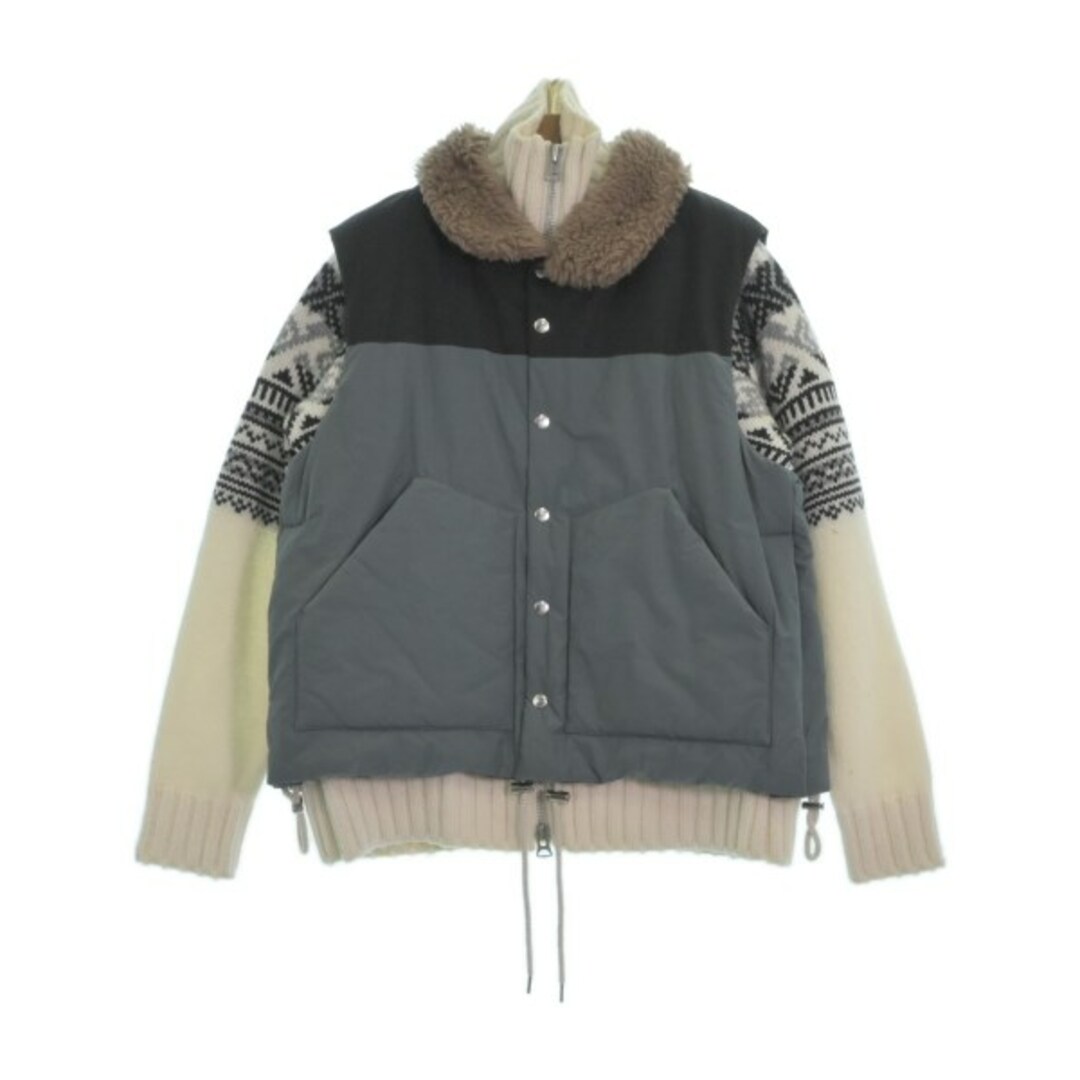 sacai(サカイ)のsacai サカイ ダウンジャケット/ダウンベスト 2(M位) 青系 【古着】【中古】 メンズのジャケット/アウター(ダウンジャケット)の商品写真