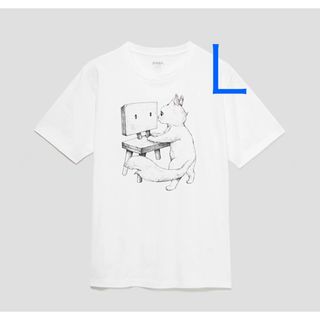 グラニフ(Design Tshirts Store graniph)のグラニフ　すずめの戸締まり ヒグチユウコ 1 すずめの戸締まり　Tシャツ　L(Tシャツ/カットソー(半袖/袖なし))