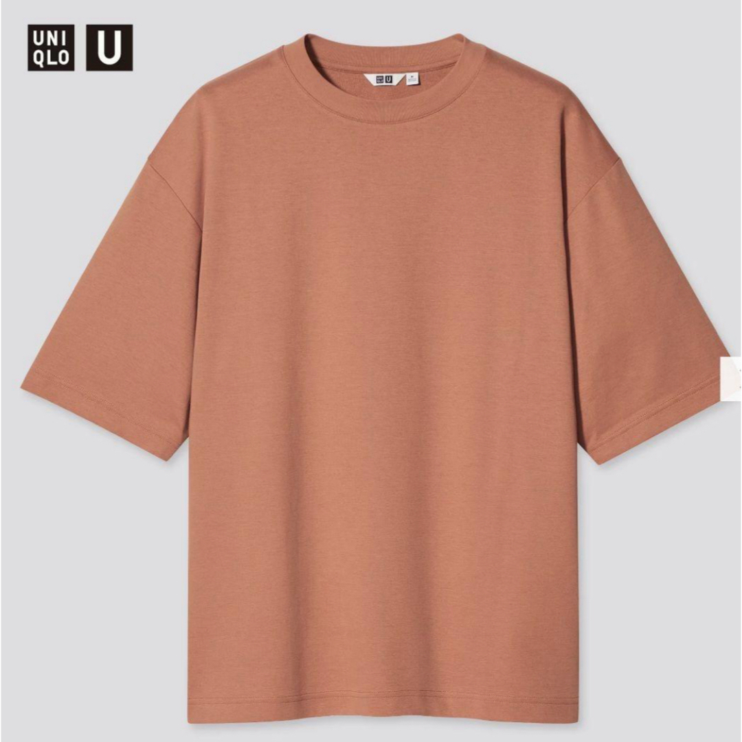 UNIQLO(ユニクロ)のユニクロ U エアリズムコットンオーバーサイズTシャツ（5分袖） メンズのトップス(Tシャツ/カットソー(半袖/袖なし))の商品写真