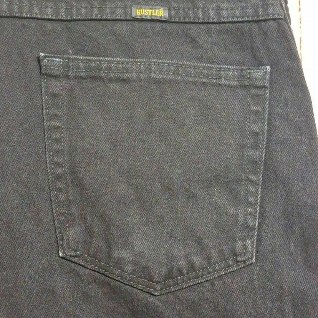 Wrangler(ラングラー)の【希少】ラスラーブラックデニムストレートシルエットW38L29（1020） メンズのパンツ(デニム/ジーンズ)の商品写真