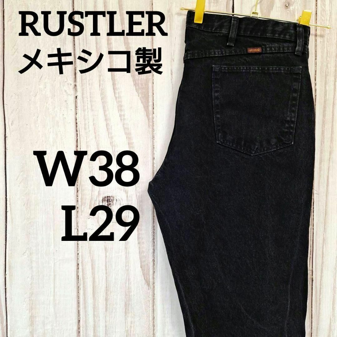 Wrangler(ラングラー)の【希少】ラスラーブラックデニムパンツメキシコ製W38L29（1016） メンズのパンツ(デニム/ジーンズ)の商品写真