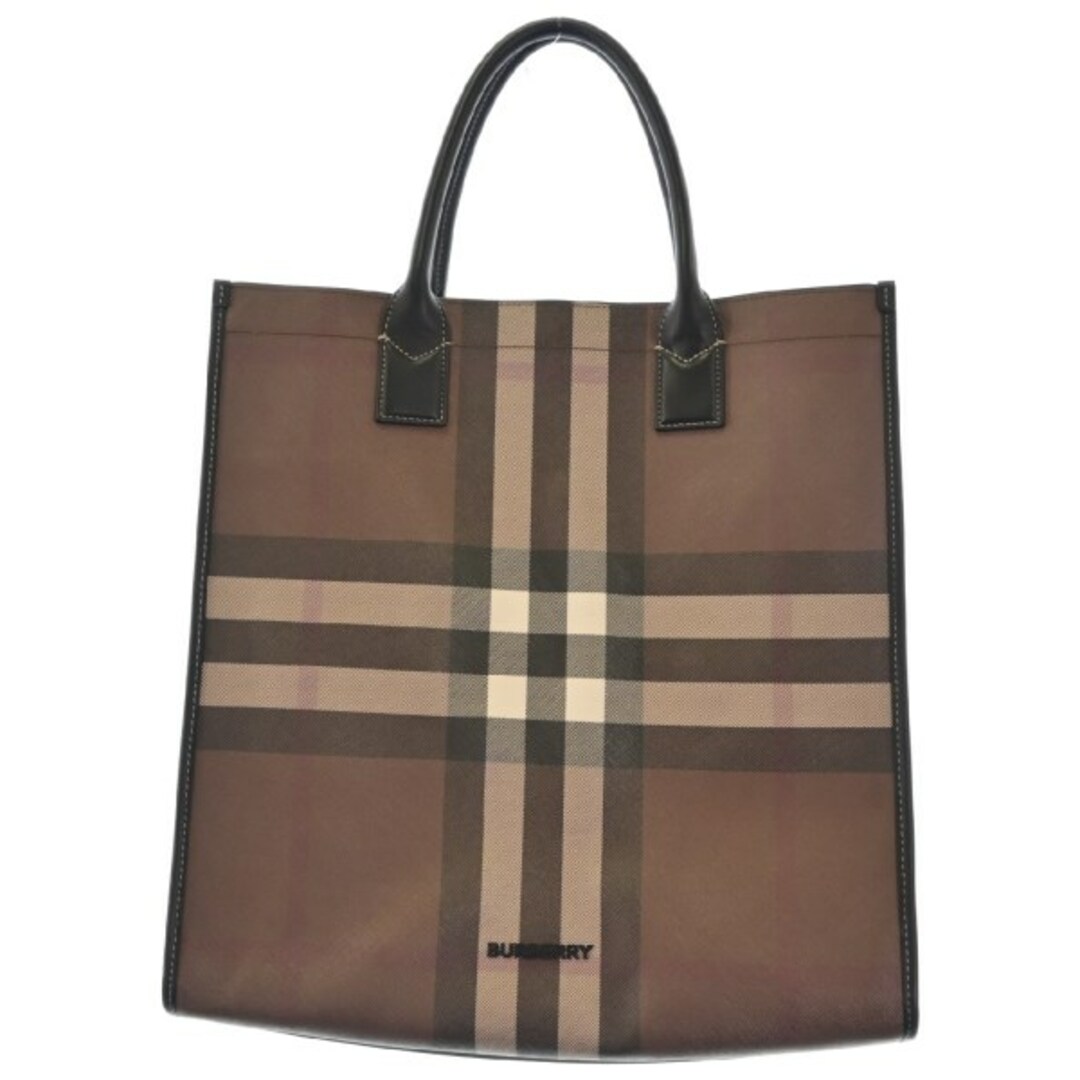 BURBERRY(バーバリー)のBURBERRY バーバリー トートバッグ - 茶(チェック) 【古着】【中古】 メンズのバッグ(トートバッグ)の商品写真