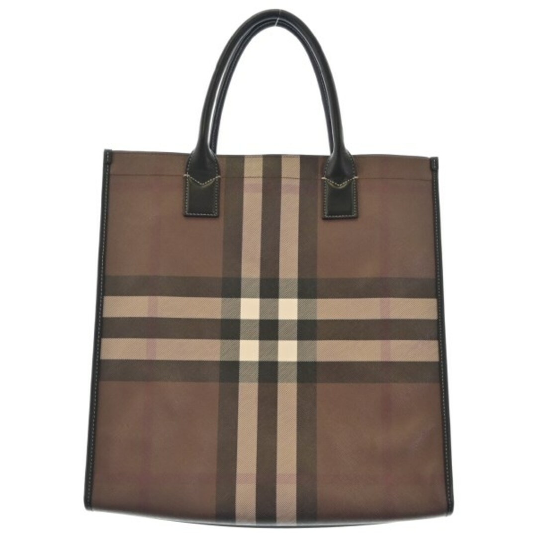 BURBERRY(バーバリー)のBURBERRY バーバリー トートバッグ - 茶(チェック) 【古着】【中古】 メンズのバッグ(トートバッグ)の商品写真