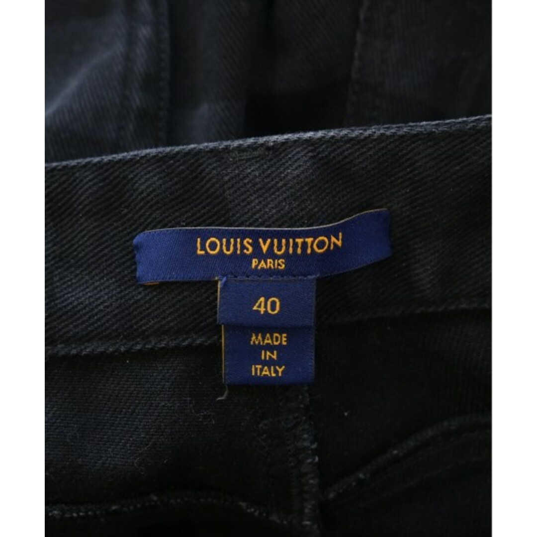 LOUIS VUITTON(ルイヴィトン)のLOUIS VUITTON デニムパンツ 40(M位) 黒(チェック) 【古着】【中古】 レディースのパンツ(デニム/ジーンズ)の商品写真