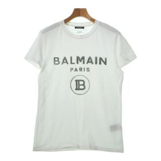 バルマン(BALMAIN)のBALMAIN バルマン Tシャツ・カットソー S 白 【古着】【中古】(Tシャツ/カットソー(半袖/袖なし))