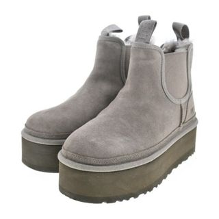 アグオーストラリア(UGG AUSTRALIA)のUGG australia アグオーストラリア ブーツ 24cm グレーベージュ 【古着】【中古】(ブーツ)