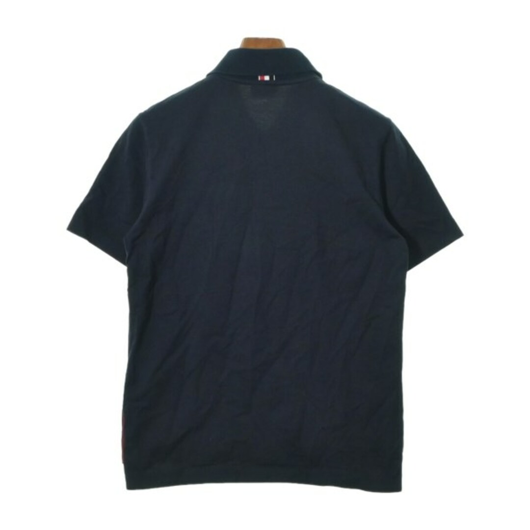 THOM BROWNE(トムブラウン)のTHOM BROWNE トムブラウン Tシャツ・カットソー 0(XS位) 紺 【古着】【中古】 メンズのトップス(Tシャツ/カットソー(半袖/袖なし))の商品写真