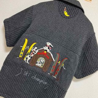 カステルバジャック(CASTELBAJAC)の★カステルバジャック 中綿コート ジャケット 半袖 刺繍デザイン ゆるだぼ(その他)