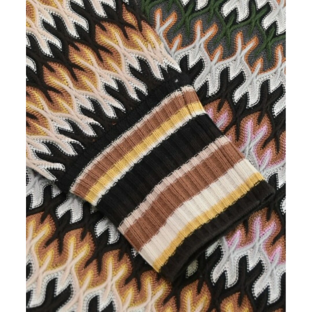 MISSONI(ミッソーニ)のMISSONI ミッソーニ ワンピース 40(M位) 黒x白xピンク等(総柄) 【古着】【中古】 レディースのワンピース(ひざ丈ワンピース)の商品写真