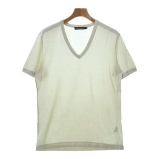 ドルチェアンドガッバーナ(DOLCE&GABBANA)のDOLCE&GABBANA Tシャツ・カットソー 46(M位) 白 【古着】【中古】(Tシャツ/カットソー(半袖/袖なし))