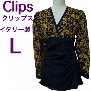 Clips クリップス【美品】ミニワンピース☆シルク100%☆大人綺麗系(ミニワンピース)