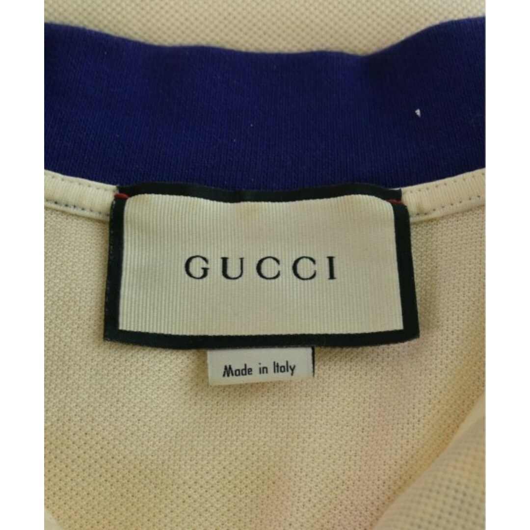 Gucci(グッチ)のGUCCI グッチ ポロシャツ XS ベージュ 【古着】【中古】 メンズのトップス(ポロシャツ)の商品写真