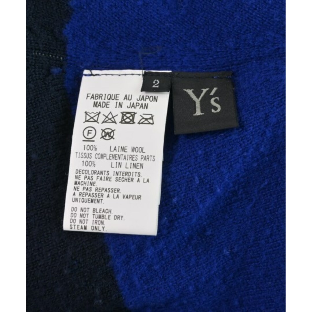 Y's(ワイズ)のY's ワイズ カーディガン 2(S位) 青 【古着】【中古】 レディースのトップス(カーディガン)の商品写真