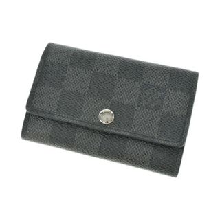 ルイヴィトン(LOUIS VUITTON)のLOUIS VUITTON キーケース・キーホルダー - 黒xグレー(総柄) 【古着】【中古】(キーケース)