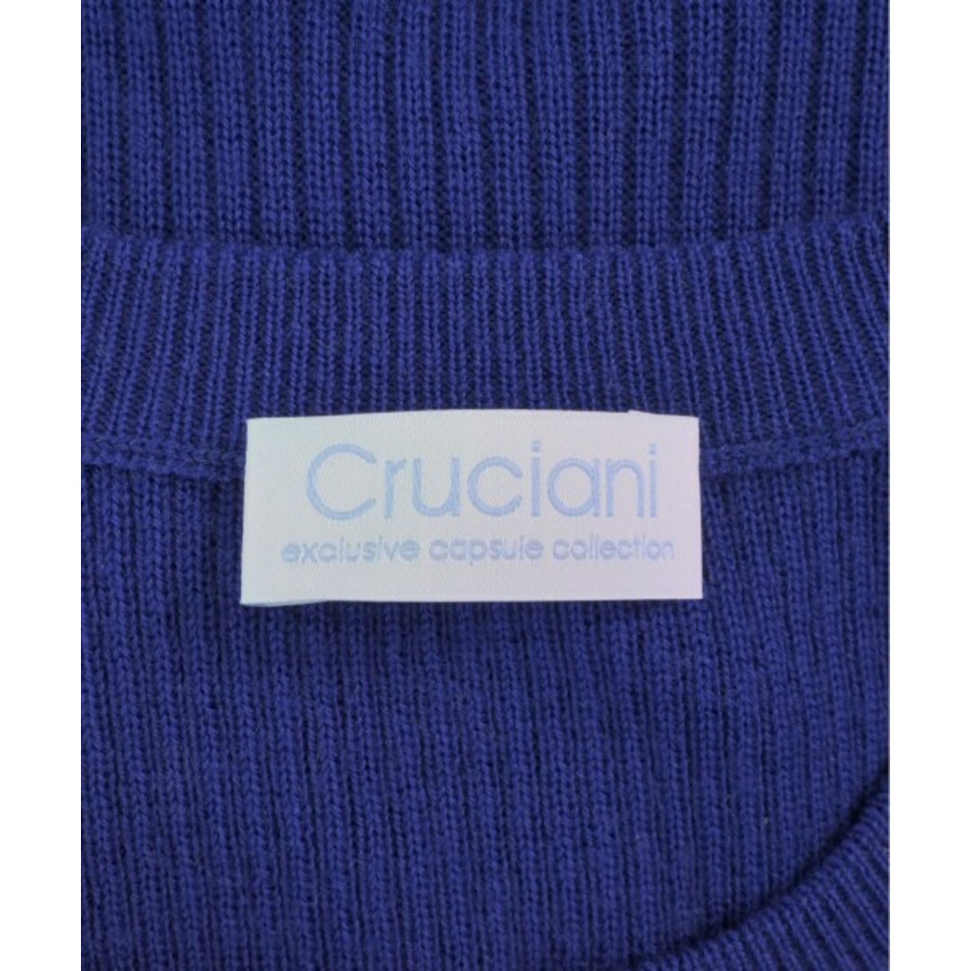 Cruciani(クルチアーニ)のCruciani クルチアーニ ワンピース 40(M位) 青紫系 【古着】【中古】 レディースのワンピース(ひざ丈ワンピース)の商品写真