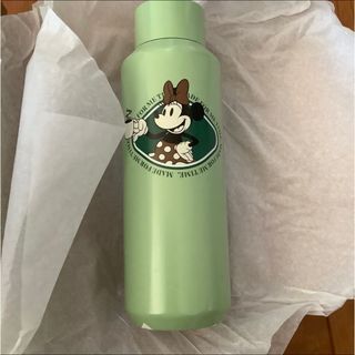 スターバックスコーヒー(Starbucks Coffee)のDISNEY Minnie スクリューリッドステンレスボトルライト グリーン(タンブラー)