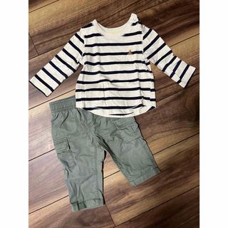 ベビーギャップ(babyGAP)のbaby gap ベイビーギャップ　上下セット　6〜12manth 男の子(シャツ/カットソー)