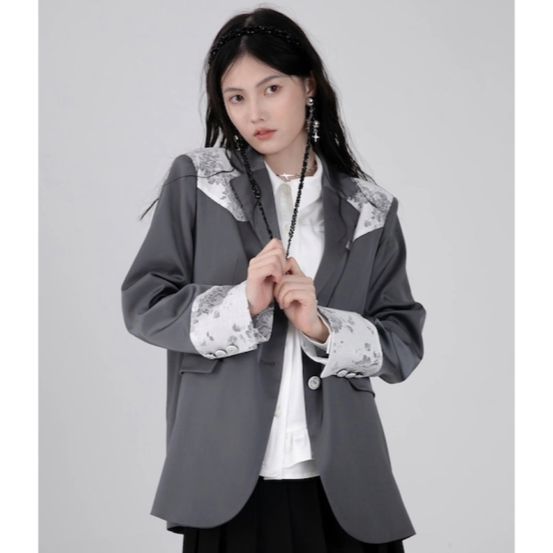 爆売り! 未使用 ECCE HOMO LACE PATCHWORK JACKET テーラードジャケット