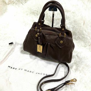 マークバイマークジェイコブス(MARC BY MARC JACOBS)のマークバイマークジェイコブス　レザー　2WAY  ショルダーバッグ　ブラウン(ショルダーバッグ)