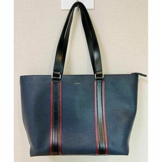 ポールスミス(Paul Smith)の【極美品】ポールスミス　黒　青　赤　トートバッグ　メンズ　レディース　男女兼用(トートバッグ)