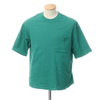 【中古】グリーンレーベルリラクシング green label relaxing ヘンプコットン クルーネック 半袖Ｔシャツ グリーン【サイズS】【メンズ】(Tシャツ/カットソー(半袖/袖なし))