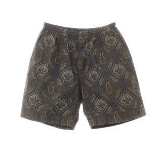 【中古】ユナイテッドアローズ UNITED ARROWS コットン 総柄 ショートパンツ グレーxブラウン×ネイビー【サイズM】【メンズ】