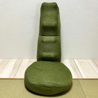 プロイデア 肩腰スッキリ座椅子 ホグレッチ グリーン ストレッチ リラックス(エクササイズ用品)