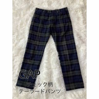 ギャップ(GAP)のGAP　チェック柄　テーパードパンツ　メンズ(サルエルパンツ)