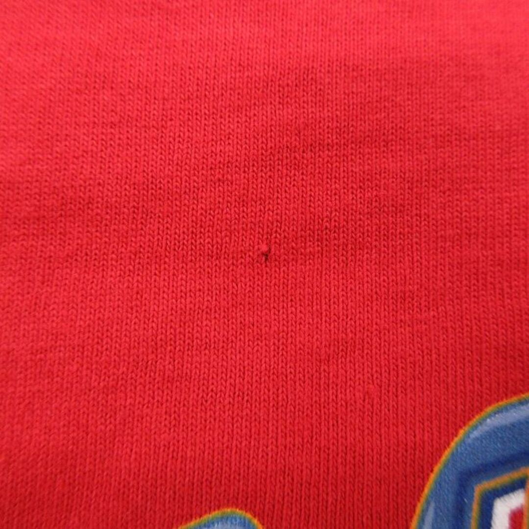 Disney(ディズニー)のM★古着 半袖 ビンテージ Tシャツ メンズ 90年代 90s ディズニー DISNEY CONDOR FLATS コットン クルーネック USA製 赤 レッド 24apr01 中古 メンズのトップス(Tシャツ/カットソー(半袖/袖なし))の商品写真
