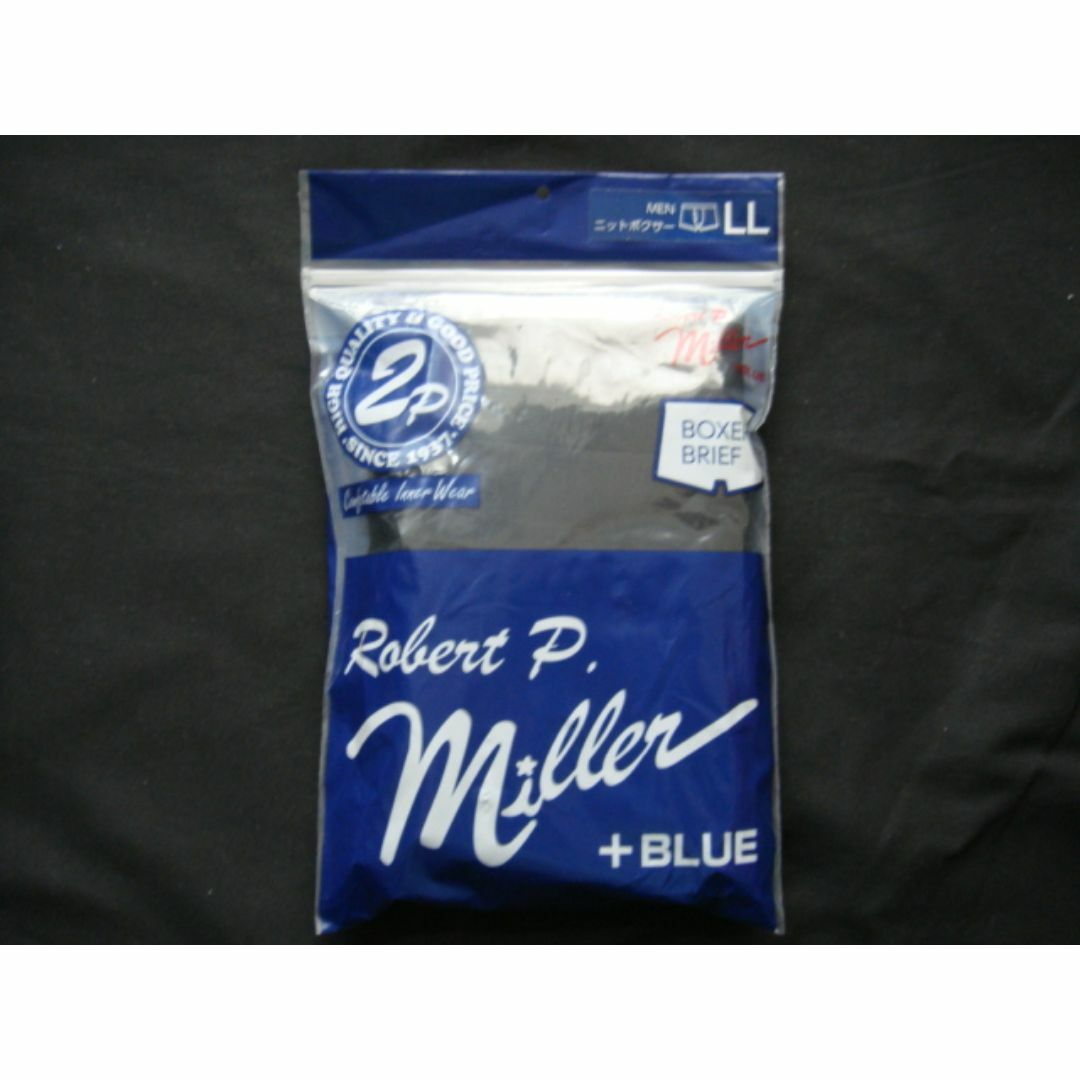 Robert P.Miller＋BLUE／ニットボクサーMENサイズLL*2P彡 メンズのアンダーウェア(ボクサーパンツ)の商品写真