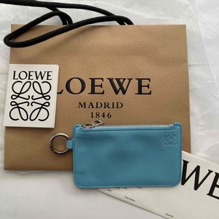 ロエベ(LOEWE)のロエベ　スカイブルー　ミニコインパース　ミニポーチ(コインケース)