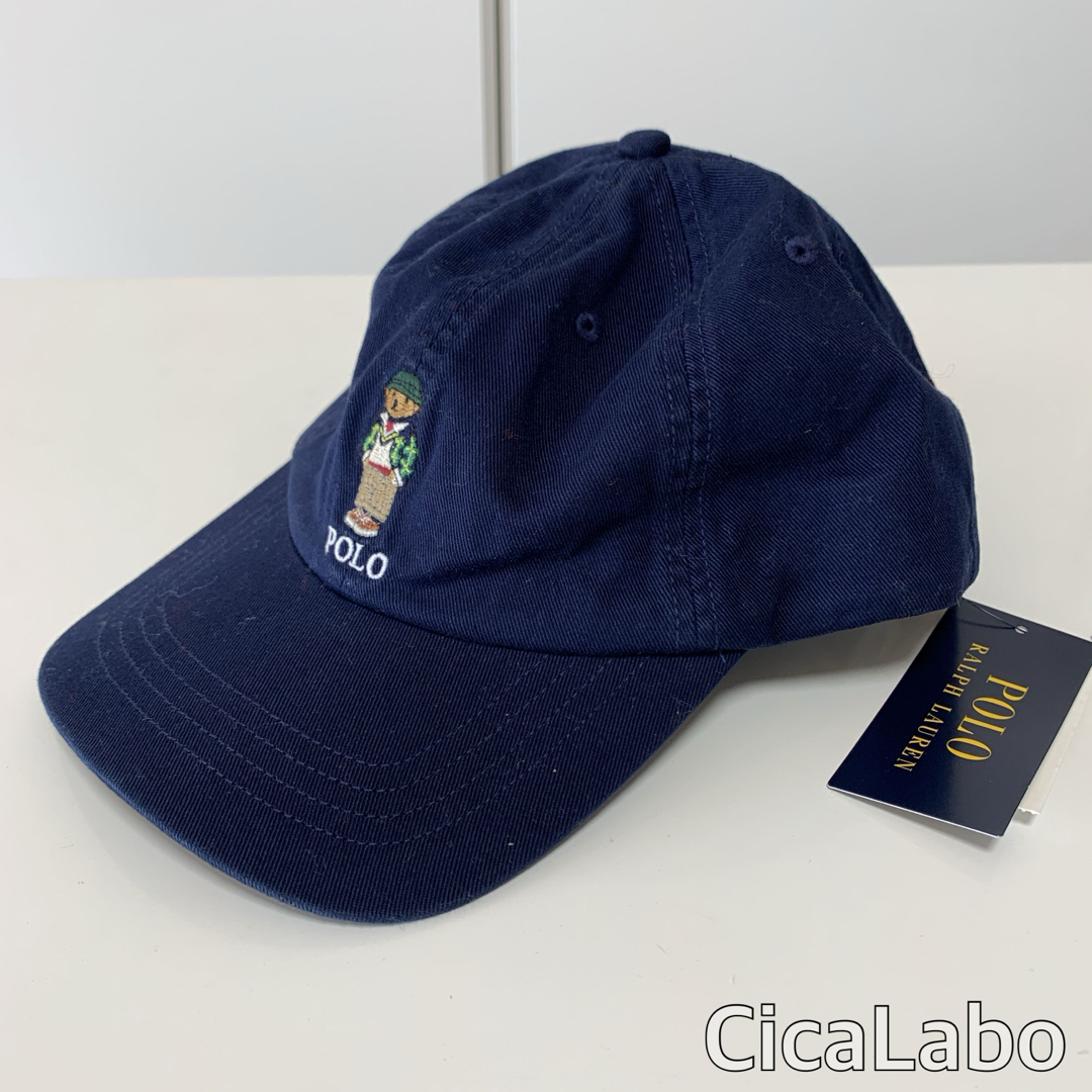 Ralph Lauren(ラルフローレン)の【新品】ラルフローレン ポロベア キャップ ネイビー 8-20 キッズ/ベビー/マタニティのこども用ファッション小物(帽子)の商品写真