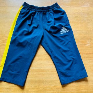 アディダス(adidas)のアディダスジャージー　160センチ　クロップス丈　ネイビー　adidas(パンツ/スパッツ)