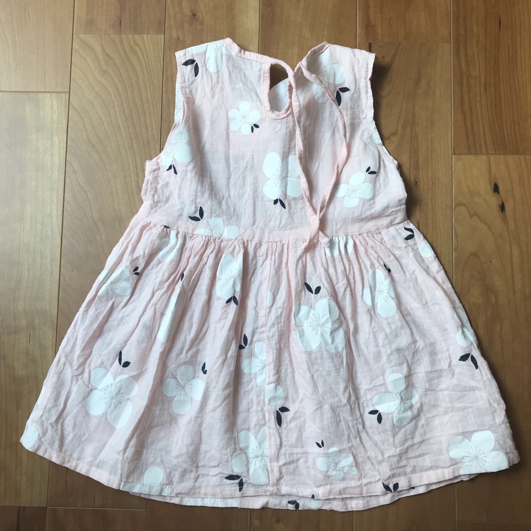 花柄ワンピース　韓国子供服 キッズ/ベビー/マタニティのキッズ服女の子用(90cm~)(ワンピース)の商品写真