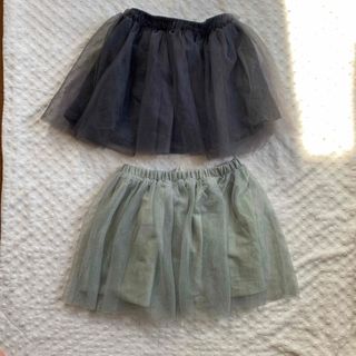 ザラキッズ(ZARA KIDS)のチュールスカート2点セット　zara、h&m(スカート)