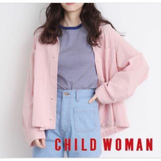 CHILD WOMAN 100/2GVブロード 開襟シャツジャケット