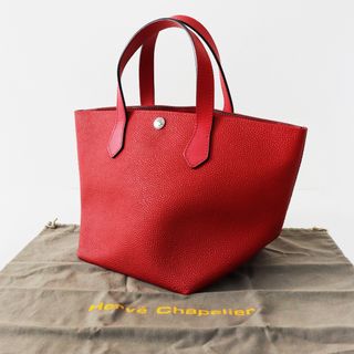 エルベシャプリエ(Herve Chapelier)の美品 最高級ライン 2022年 エルベシャプリエ HERVE CHAPELIER リュクスライン 2827GL 舟型トート バッグ M//パプリカ【2400013759922】(トートバッグ)