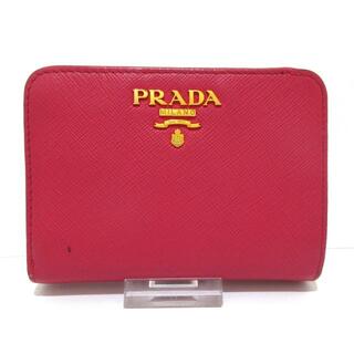 プラダ(PRADA)のPRADA(プラダ) 2つ折り財布 - 1ML018 ピンク サフィアーノレザー(財布)