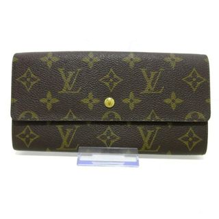 ルイヴィトン(LOUIS VUITTON)のLOUIS VUITTON(ルイヴィトン) 長財布 モノグラム ポシェット・ポルト モネ クレディ M61725(旧型) ■外側　⇒　モノグラム・キャンバス■内側　⇒　クロスグレインレザー(財布)