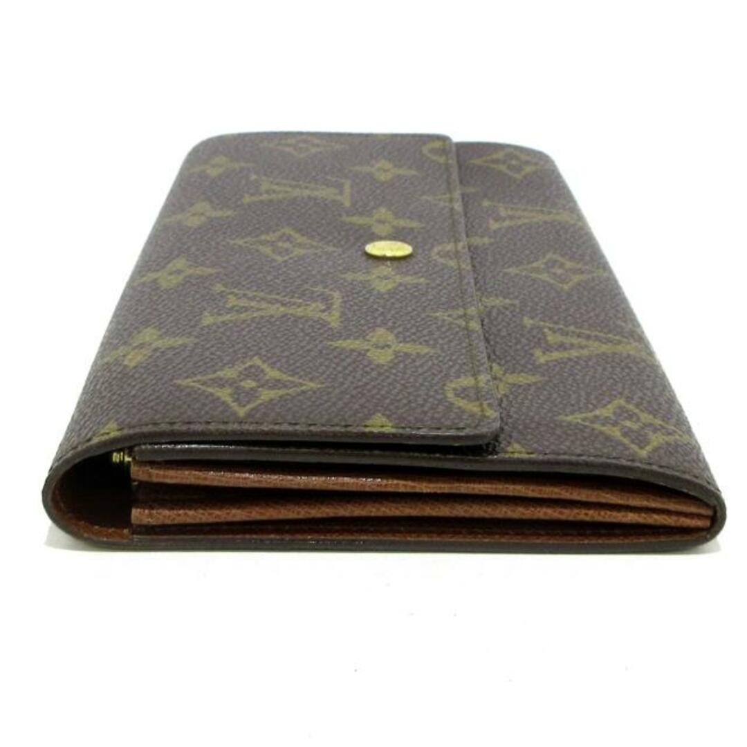 LOUIS VUITTON(ルイヴィトン)のLOUIS VUITTON(ルイヴィトン) 長財布 モノグラム ポシェット・ポルト モネ クレディ M61725(旧型) ■外側　⇒　モノグラム・キャンバス■内側　⇒　クロスグレインレザー レディースのファッション小物(財布)の商品写真