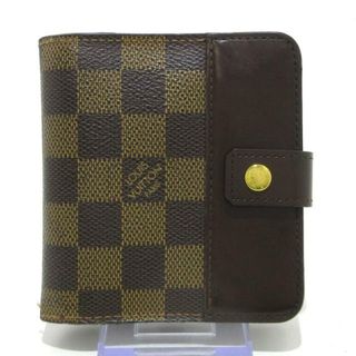 ルイヴィトン(LOUIS VUITTON)のLOUIS VUITTON(ルイヴィトン) 2つ折り財布 ダミエ コンパクト・ジップ N61668 エベヌ ダミエ･キャンバス(財布)