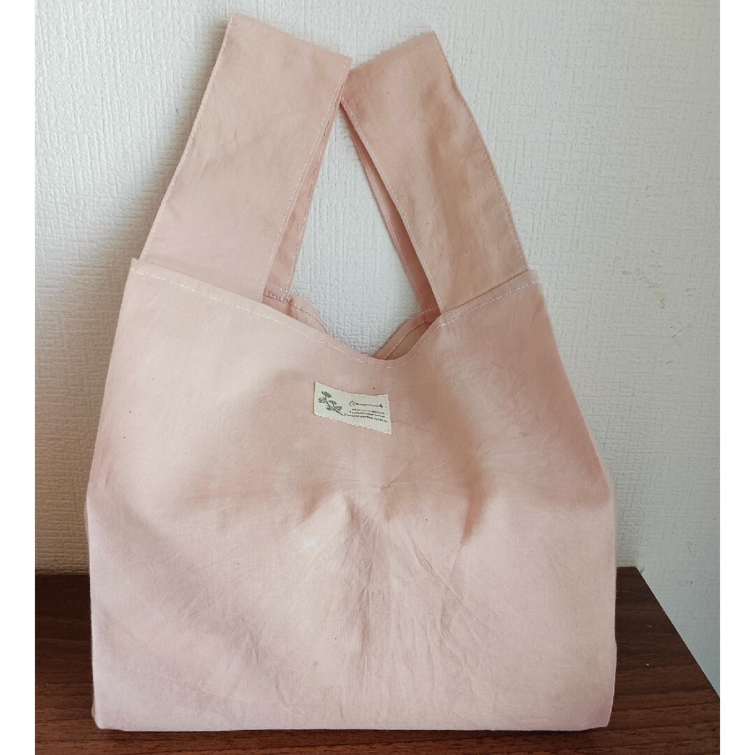桜染め　くすみピンクのエコバッグ レディースのバッグ(エコバッグ)の商品写真
