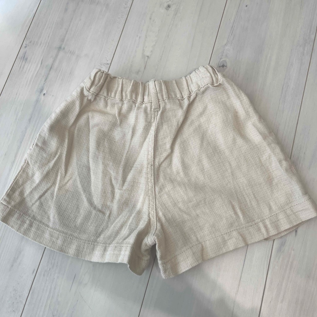 Branshes(ブランシェス)のタック入りパナマ織りショートパンツ キッズ/ベビー/マタニティのキッズ服女の子用(90cm~)(パンツ/スパッツ)の商品写真