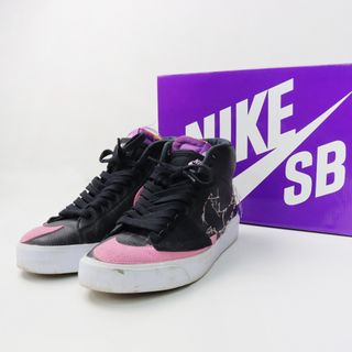 ナイキ(NIKE)のメンズ ナイキ NIKE DA2189-002 ZOOM BLAZER MID EDGE L スニーカー 27cm/ブラック ピンク シューズ【2400013798150】(スニーカー)