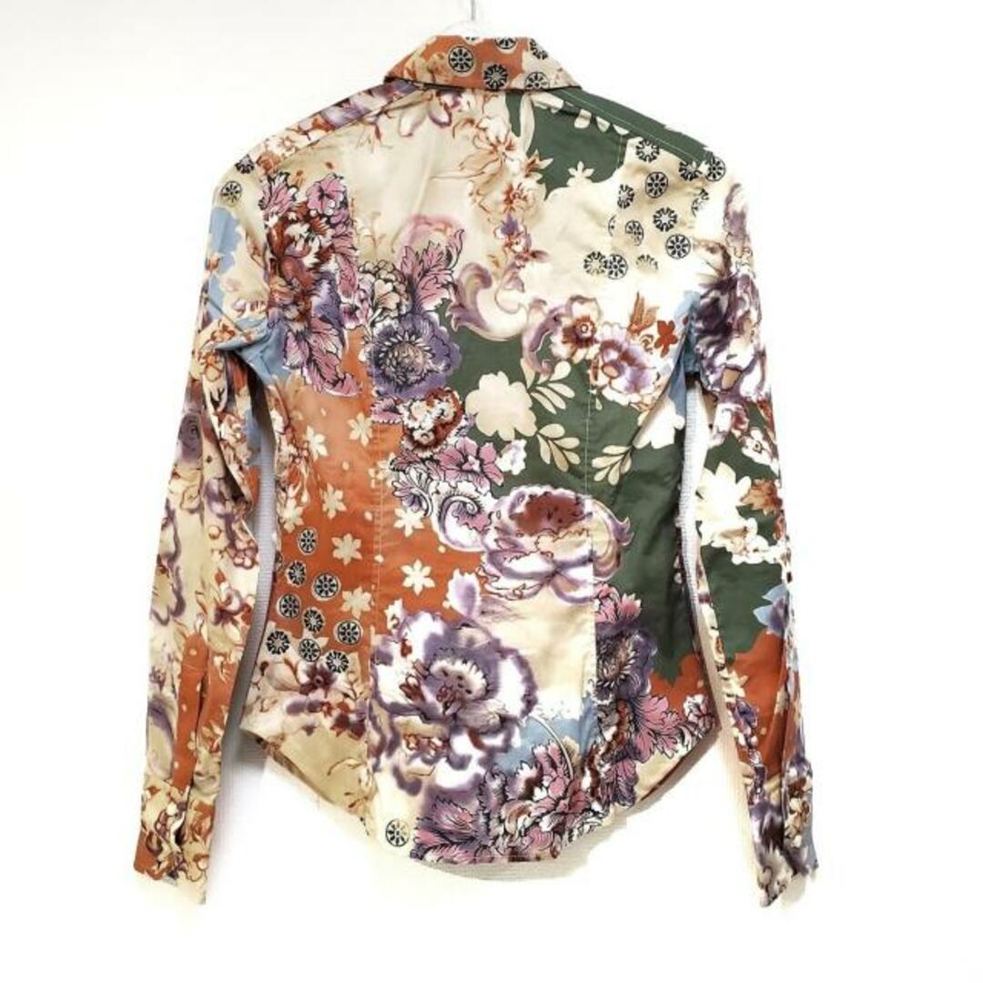 ETRO(エトロ)のETRO(エトロ) 長袖シャツブラウス サイズ40 M レディース - ベージュ×パープル×マルチ 花柄 レディースのトップス(シャツ/ブラウス(長袖/七分))の商品写真