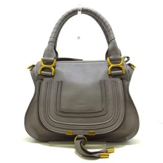 クロエ(Chloe)のChloe(クロエ) ハンドバッグ美品  マーシースモールダブルキャリーバッグ CHC22AS628I31053 グレー グレインカーフスキン(ハンドバッグ)