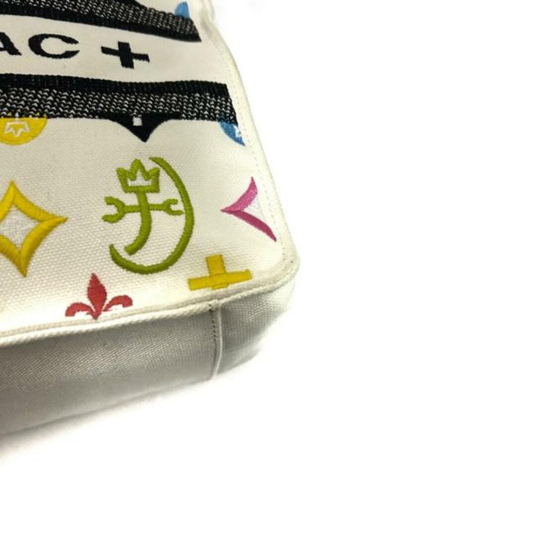 CASTELBAJAC(カステルバジャック)のCastelbajac(カステルバジャック) ハンドバッグ - 白×ブルー×マルチ 刺繍/Castelbajac+ キャンバス レディースのバッグ(ハンドバッグ)の商品写真