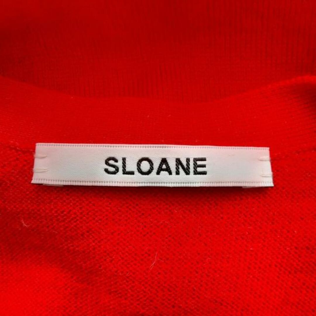 SLOANE(スローン) カーディガン サイズ1 S レディース美品  - レッド レディースのトップス(カーディガン)の商品写真
